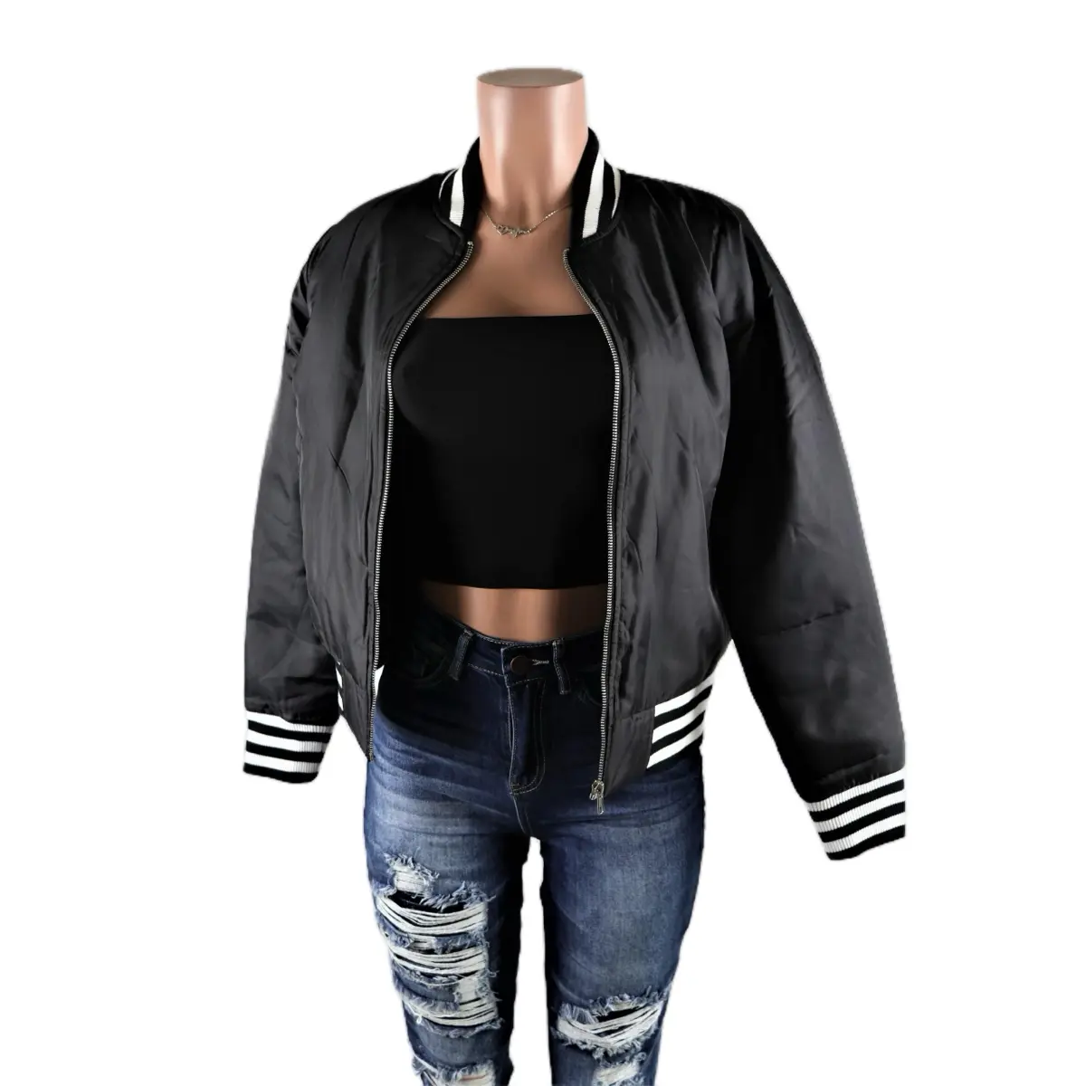 Varsity Dragon Jacket puffer Long Sleeve Coats Embroidered