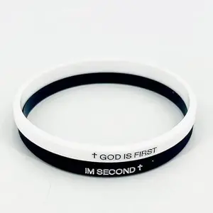 GOD IS FIRST BRACELET,GOD IS FIRST IM SECOND Bracelets, Inspirational Bible Verses Bracelet, Religious Motivational Wristbands Bracelets Gifts for Men Women Teens