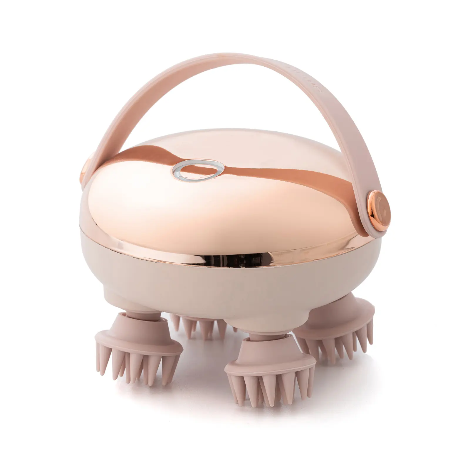Portable Electric Scalp Massager - Rechargeable Waterproof Head Massager with 8 Removable Silicone Nodes for Deep Scalp Care, Relaxation, Stress Reliever