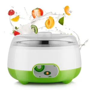 1L Automatic Digital Yogurt Maker Stainless Steel Liner Home DIY Yogurt Container Green 110V 15W Capacity 1L/33.81oz US Standard Plug Cheese Tool