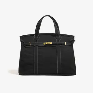 High-End, Large-Capacity Canvas Tote Bag; Lightweight Women's Commuter Shoulder Bag; Versatile and Stylish Handbag; Ideal for Work, School, Travel, and Shopping