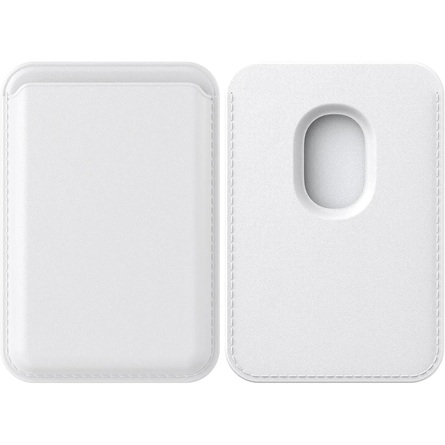 MagSafe Leather Wallet - RFID Magnetic Cell Phone Card Holder for iPhone 11-17 Pro/Pro Max/Plus, Stick-On Accessory for Smartphones, Cellphones & Mobile Devices, Smartphone