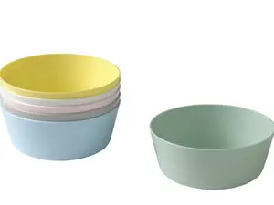 IKEA KALAS Kids Plastic Bowls, Pack of 18, Mixed Colors, BPA-Free Reusable Bowls, Durable Lightweight Toddler Feeding Bowls, Dishwasher Safe Kitchen Dining Set