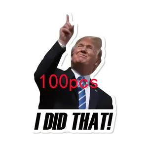100pcs Trump I Did that Stickers Gas Pump Stickers Decal, Anti Trump Stickers, Fuck Donald Trump Mega Merchandise