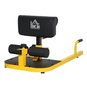 [Fahuac] 3-in-1 Sissy Squat Machine for Home Gym - Adjustable Hyperextension Bench, 264LBS Capacity, Steel Frame, Foam Roller Footrest, for Squats Sit-ups Push-ups.