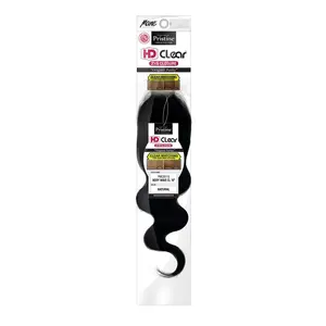 Mane Concept Brazilian Virgin Remy Human Hair Weave Pristine HD Clear 2X6 Lace Closure PMC26112 Body Wave CL (12"-18")