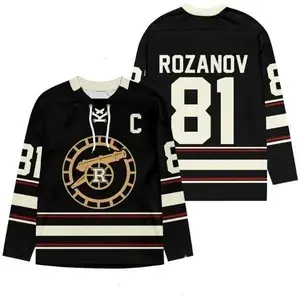 Rozanov & Hollander Heated Rivalry Hockey Jersey Shirt, Unisex Lace Neck Streetwear, Bold Fan Style All-Over Print