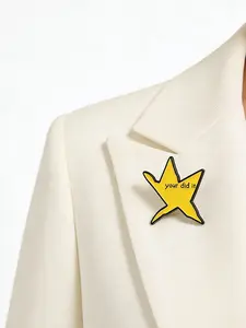 Star Shaped Brooch, Creative Star Design Brooch, Fashion Accessories for Women & Men, Cute Enamel Pin Suitable for Backpacks, Jeans, Scarves, Hats Decoration, Jewelry