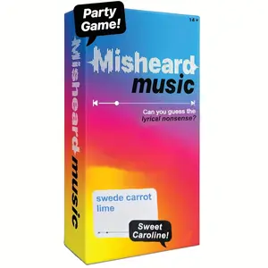 Funny Song Lyric Puzzle Cards with Answers, Perfect for Humorous Mistaken Songs Parties, Table Games, Party Board Game, Music Quote Challenges, Tabletop Games