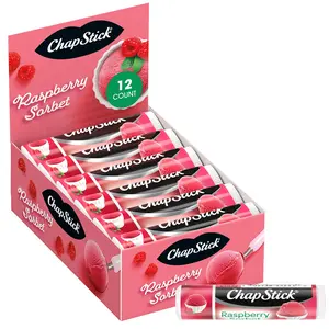 ChapStick Raspberry Sorbet Lip Balm (12 Sticks), Stocking Stuffer