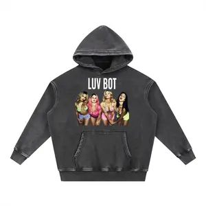 Women's Spring Breakers Luv Bot Pullover Hoodie, Long Sleeve Sweatshirts, Premium Fabric Clothes