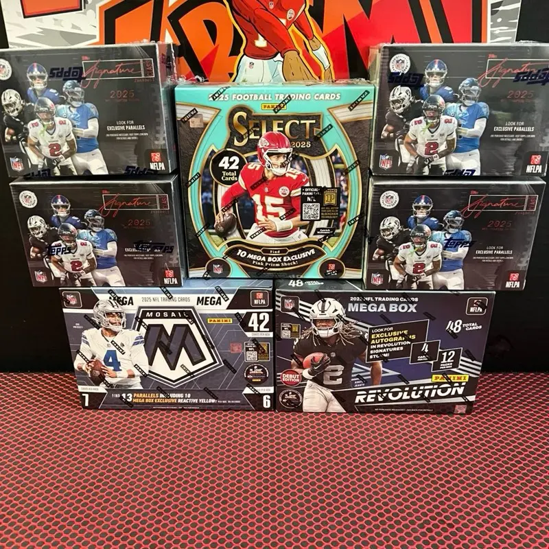 Break #183 - 4 Topps signature blaster boxes - 1 select mega - 1 mosaic mega - 1 revolution mega
