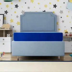 【Bellemave】Kids 7" Blue Twin Mattress with Water Resistant Cover