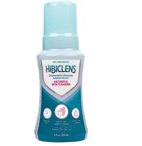 Hibiclens – Antimicrobial and Antiseptic Soap and Skin Cleanser – 8 oz with Foaming Pump – for Home and Hospital – 4% CHG