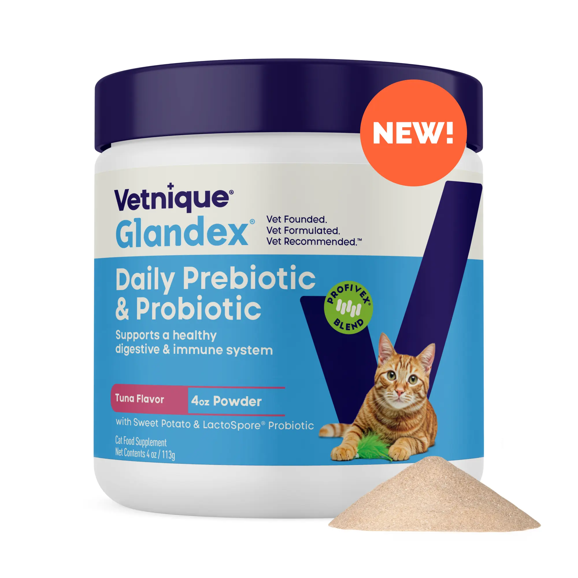 Glandex® Daily Prebiotic & Probiotic Powder for Cats