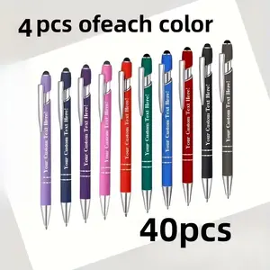 Customizable Metal Ballpoint Pen Set — 40‑Pack, Lightweight & Durable, Smooth Writing — Ideal for Business, Meetings, Graduation, Back‑to‑School & Gifts