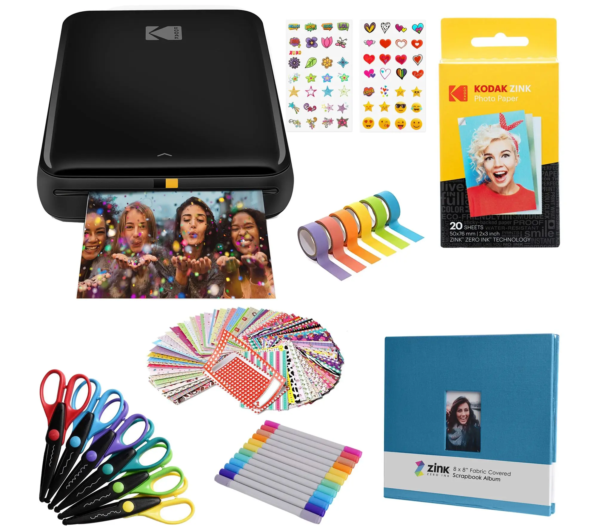 Kodak Step Mobile Instant Photo Printer & Scrapbook Bundle Kodak Step Mobile Instant Photo Printer & Scrapbook Bundle