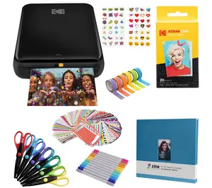 Kodak Step Mobile Instant Photo Printer & Scrapbook Bundle