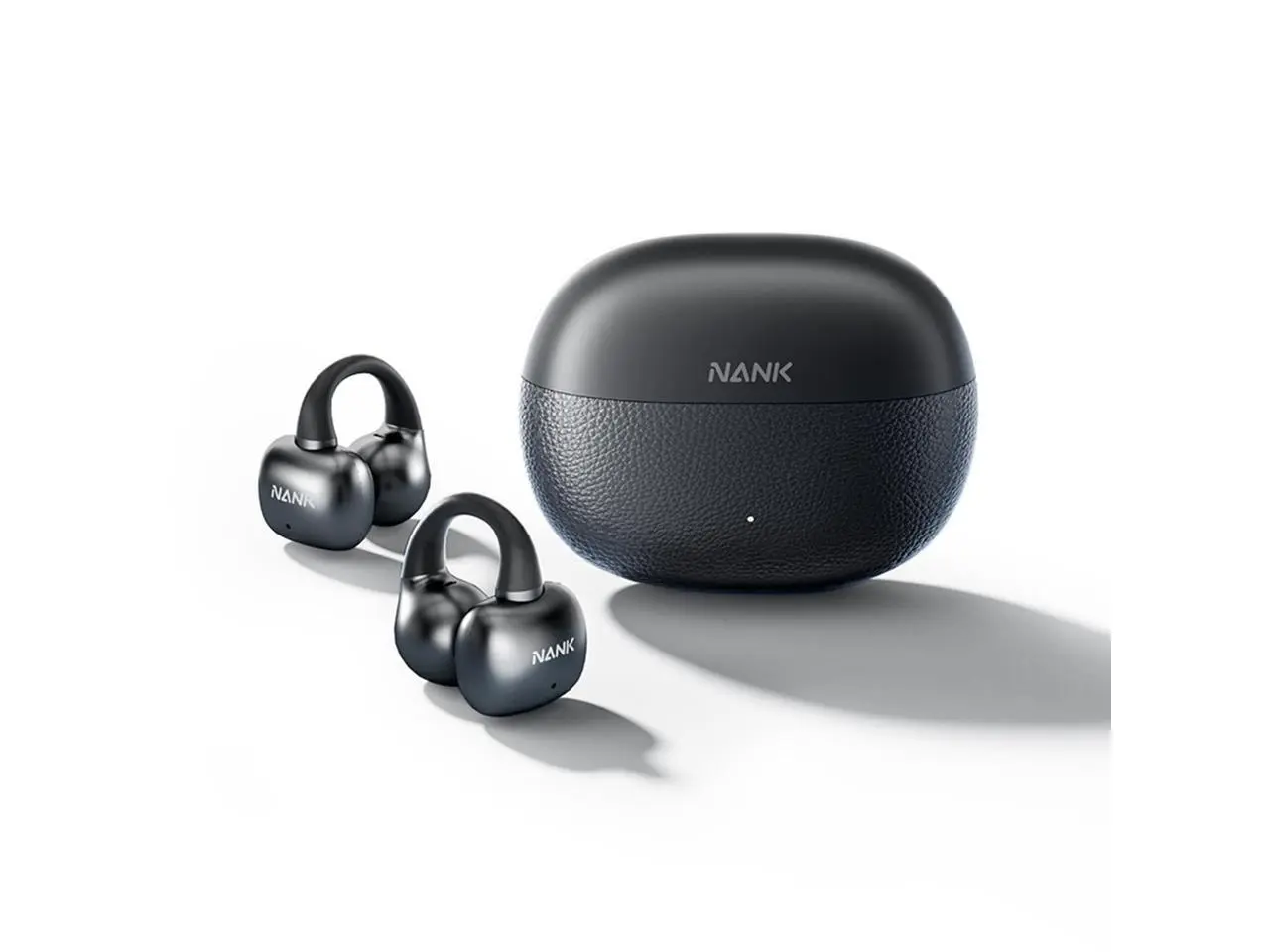 NANK Clip Super Open Ear Earbuds, Bluetooth 5.4 Clip on Earbuds, Lightweight Comfort Open Ear Headphones, IPX5 Waterproof, 32H Playtime, Clear Calls, Secure Fit for Sports Workout Daily Use