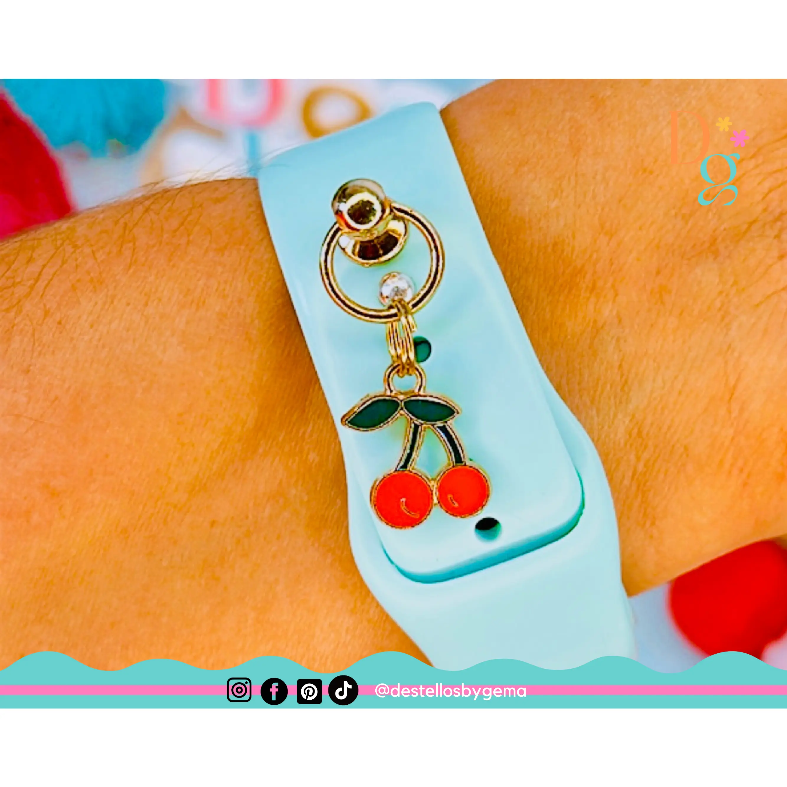 Elegant Fruit Charms for Watch Straps