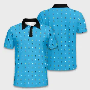 Funny Happy Gilmore Patten Golf Polo Shirt Print Gift for Men Lightweight Retro