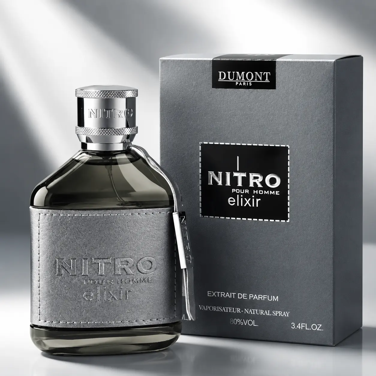 Dumont Nitro Elixir For Men Eau De Parfum Spray, 3.4 Oz (100ml) Long Lasting Luxury Men's Fragrance Cologne