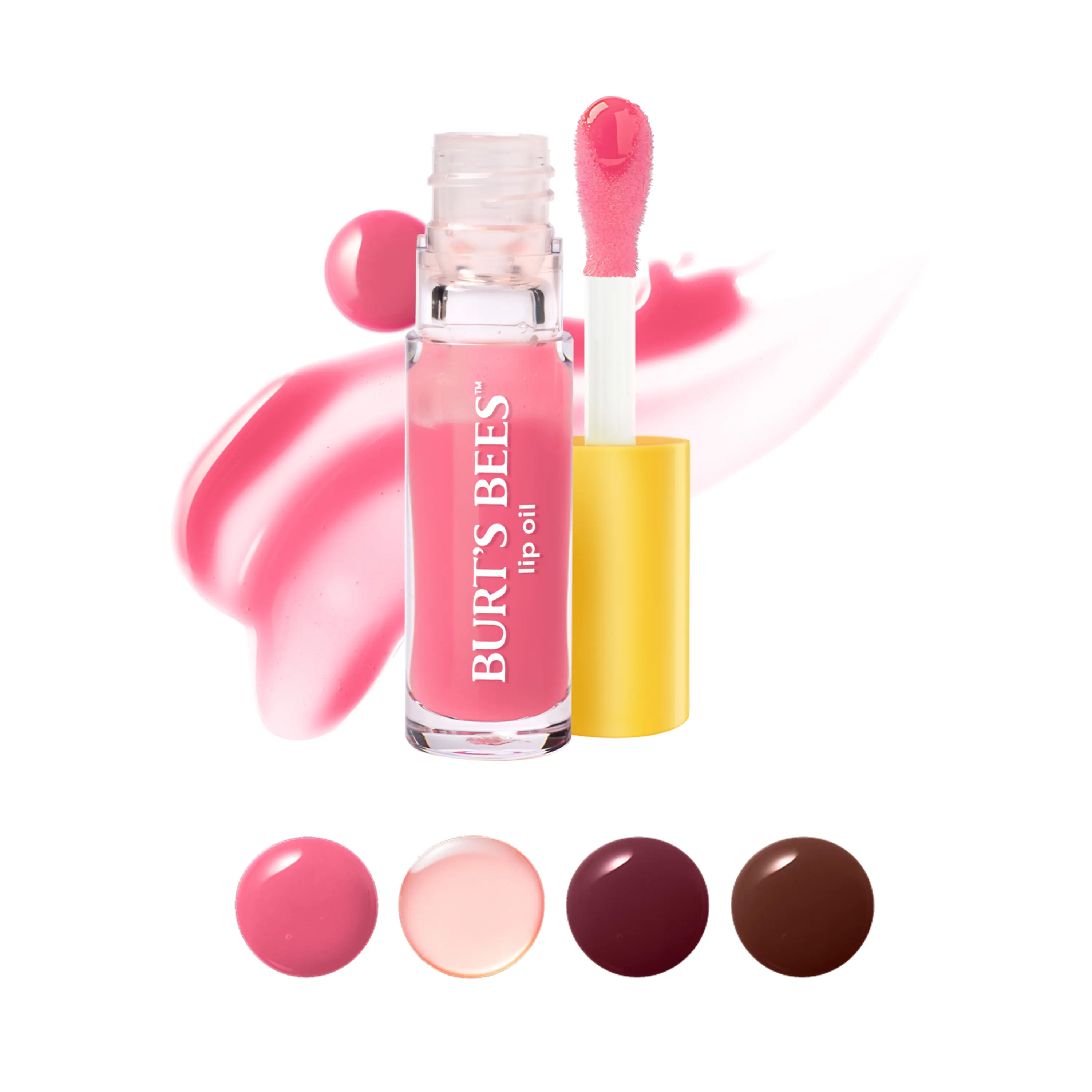 Burt's Bees Nourishing Lip Oil with Jojoba, Sweet Almond & Meadowfoam Seed Oils | Hydrating Non-Sticky Lip Gloss with Vitamin E