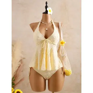 Women's Fashion Tankini Swimsuit, Stylish Two-Piece Swimwear, Comfortable Beachwear, Perfect for Pool Parties and Vacations