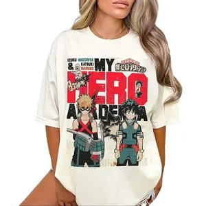 My Hero Academia Bakugo Deku Anime Shirt, Boku No Hero Anime Shirt Top Womenswear