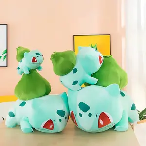Big Size 45cm Pokemon Bulbasaur Plush Toys Cute Cartoon Plush Soft Stuffed Toy Dolls for Boy Girl Birthday Gifts