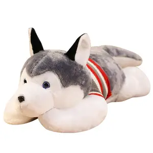 Husky Plush - Adorably Alert Ears & Icy Blue Eyes - Ultra-Soft Fur - Perfect Gift for Dog Lovers - Compact Cuddle Size or Jumbo Snuggle Version