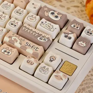 Aston DigitalPremium PBT Keycap Set Featuring 131 Keys in MOA Profile, Including 6.25U And 7U Spbars, Designed for ANSI US Layout. These Anime-Themed Keycaps Come in Various Colors