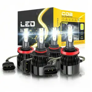 9005+H11 High and Low Beam Headlights For 2007-2020 Chevy Silverado 1500 2500HD Super LED Headlight High/Low Bulbs Kit 12000LM