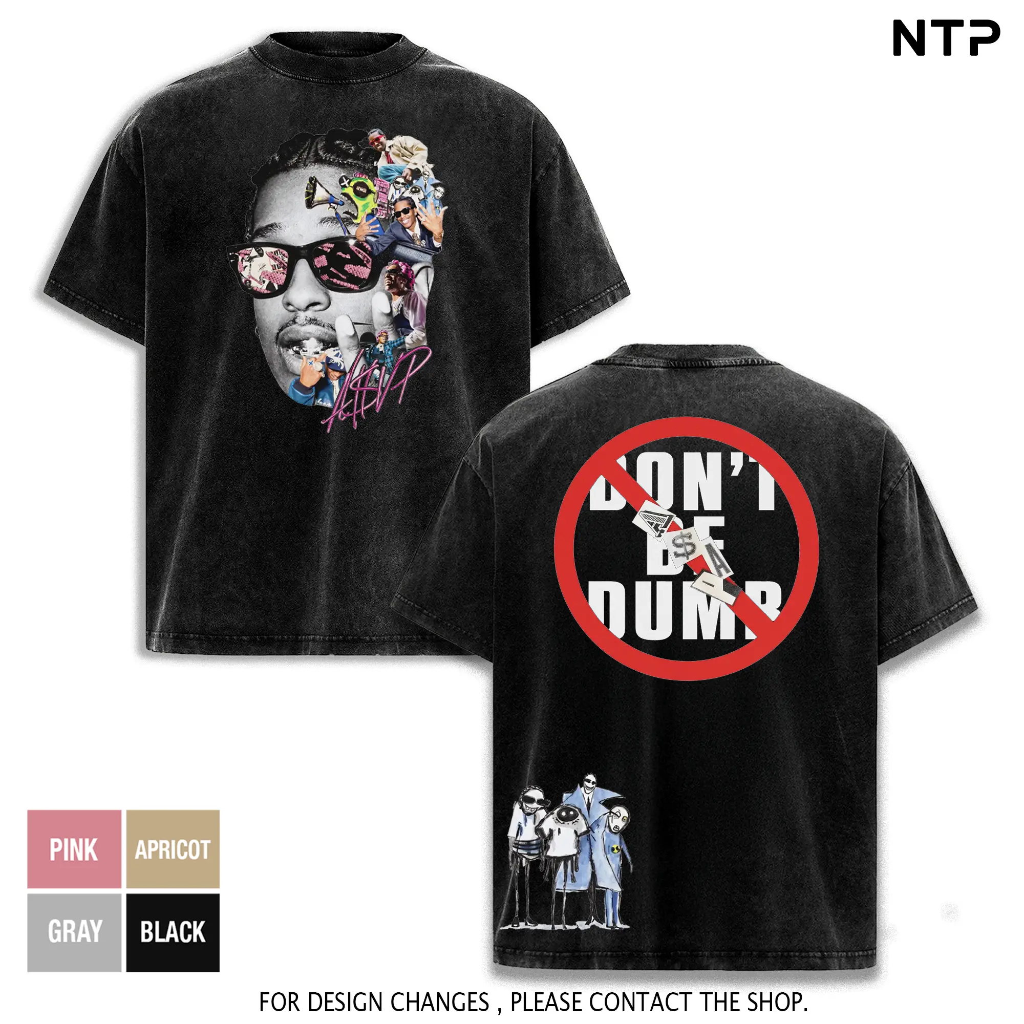 Rocky - Don't Be Dumb Merch For Asap Mob Fans High-quality Cotton T-Shirt, Rakim Mayers Fan Shirt Hip-Hop Shirt, Don't Be Dumb Tour Merch, Gift For Flacko Rap Fan Graphic Tee