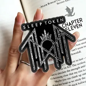 Sleep Token Logo Sigil Phone Grip– Large Cut Waterproof Vinyl Decal | Iconic Band Symbol Merch Fan Gift | Laptop Kindle Water Bottle