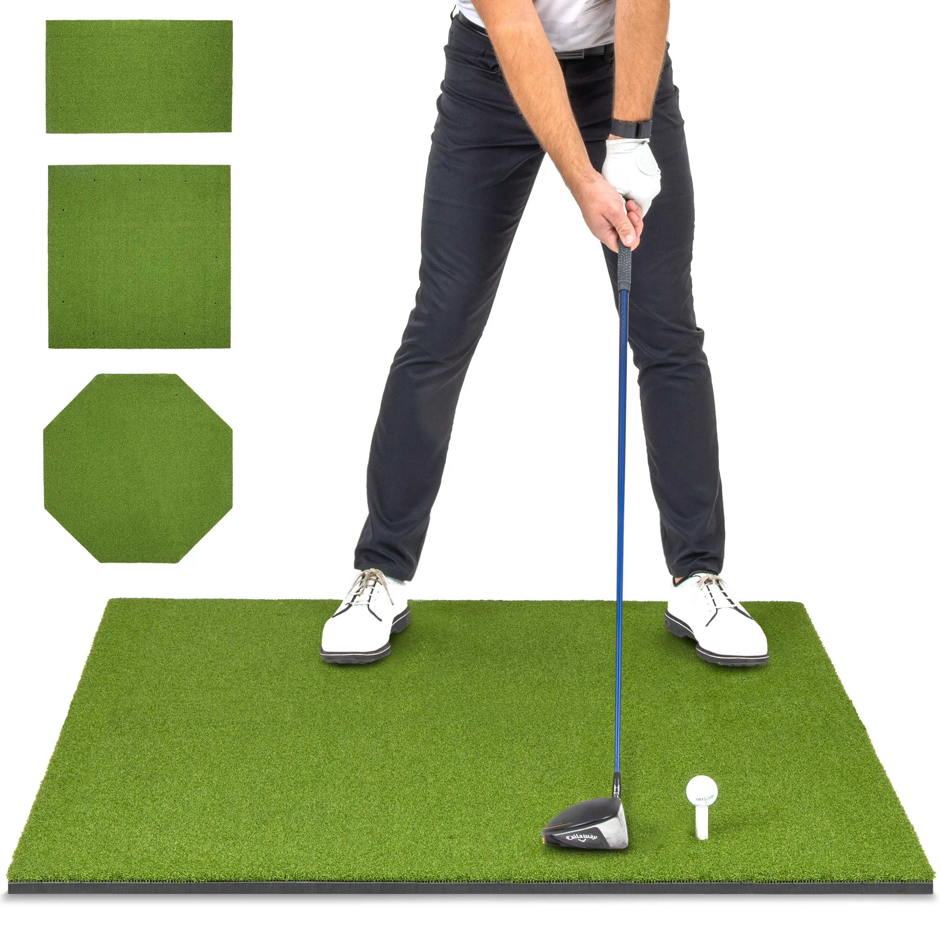 GoSports Golf Hitting Mat - ELITE 5 x 4 ft - 15 mm Artificial Turf Training Mat