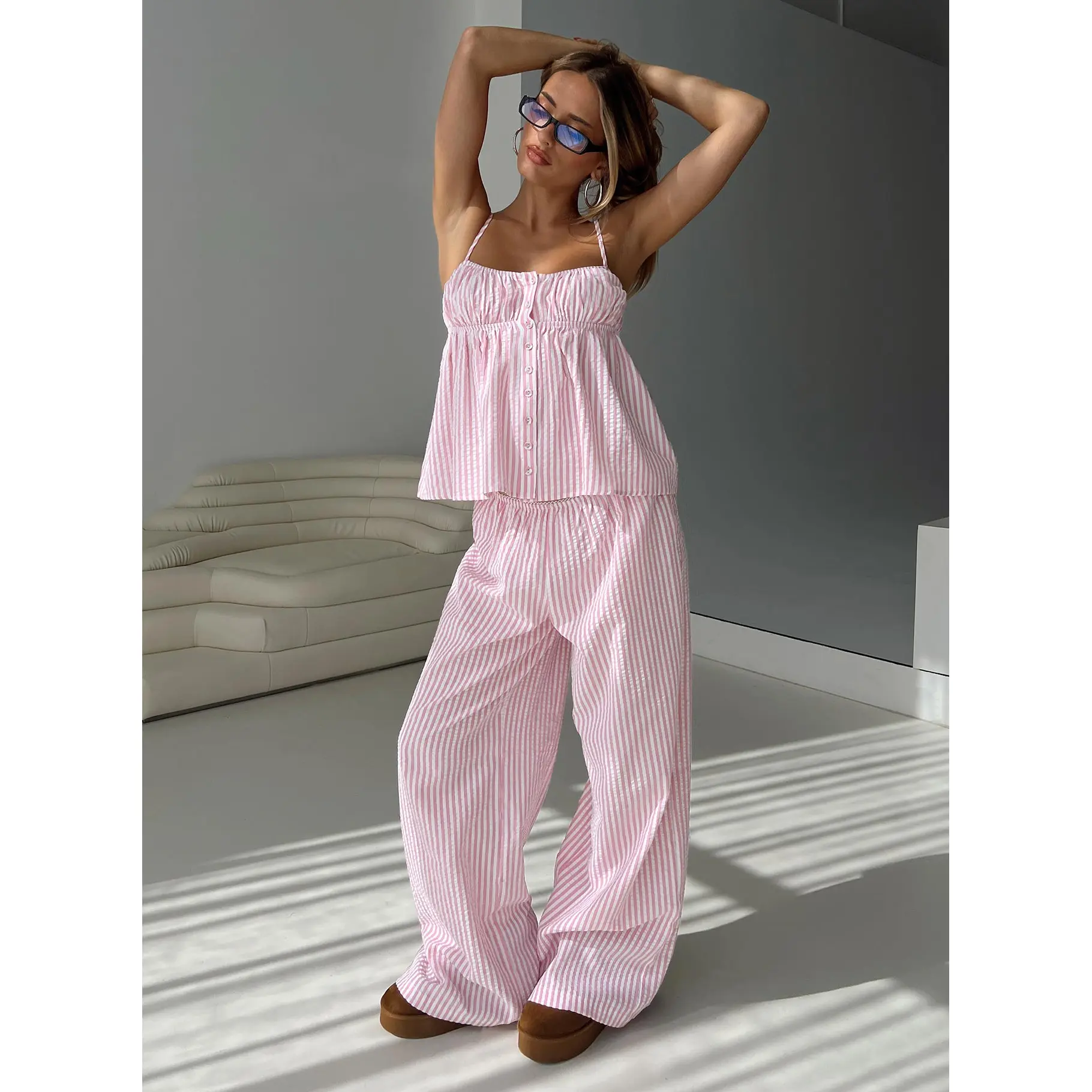 Cassini Set Pink Stripe