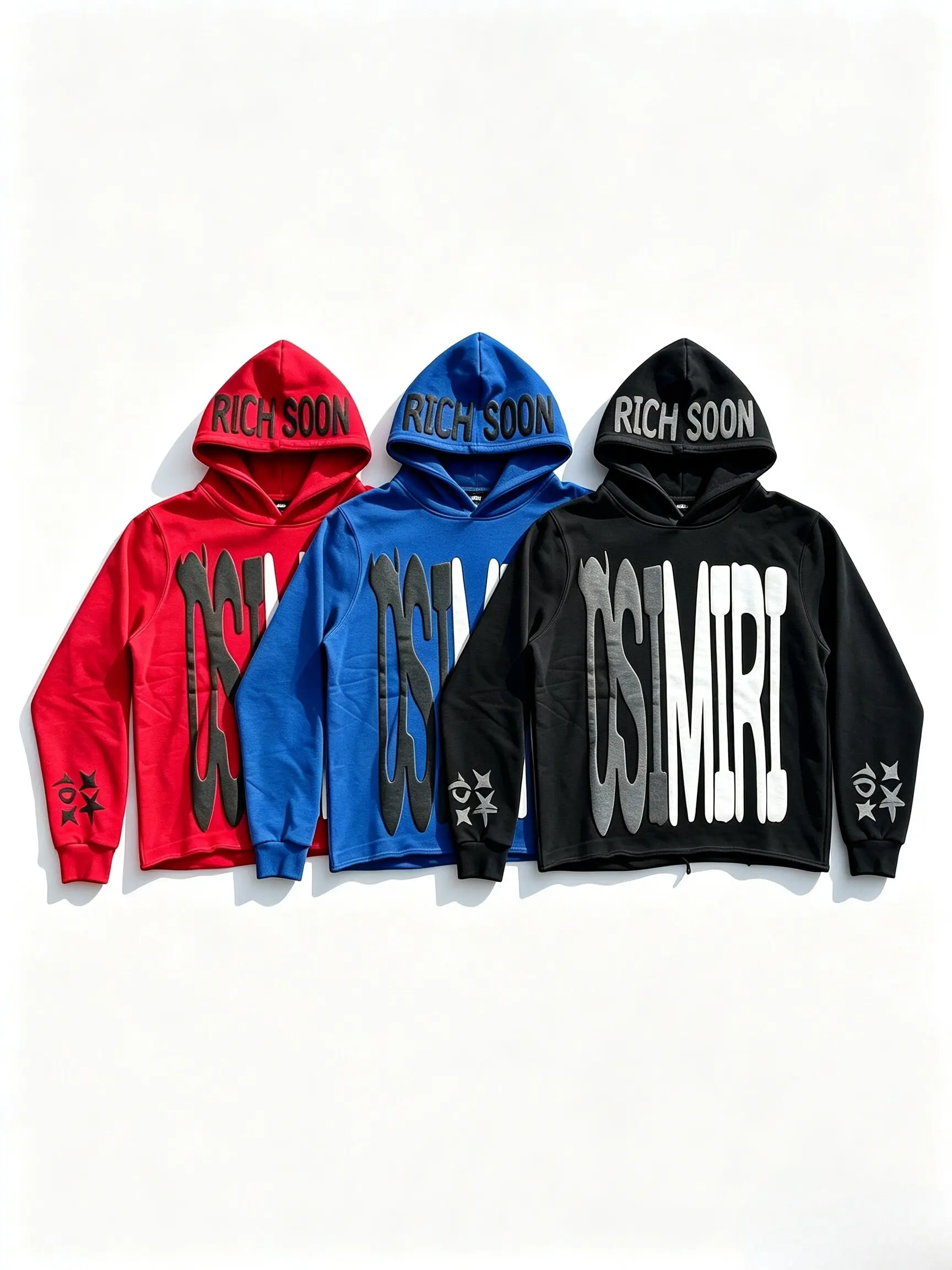 Men's OSIMIRI Letter Print Long Sleeve Graphic Hoodie - Menswear Polyester Harajuku Star Pullover, Hip Hop Streetwear, Machine Washable, Back To School Outfit, Autumn Winter Gift, Tops, Back To School Clothes, Clothes For Back To School