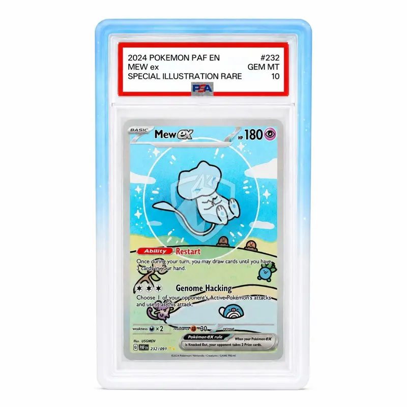 Guard Dog Slabs for Standard PSA Graded Cards – First Drop Series – Snap-Fit Glitter Slab Protector – Pokemon Sports Trading Card Hard Case Clear Regular Toploader