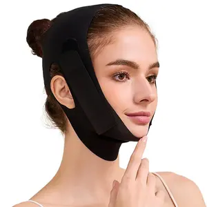 Chin Strap for Sleeping,Adjustable Chin Strap,Jaw Strap,Jawline Shaper,V Line Lifting Mask,Face Lifting Strap,Black