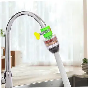 Tap Water Filter/Purifier for Kitchen Sink, Water Softener Faucet with Activated Carbon to Clean Water for Bathroom, Kitchen