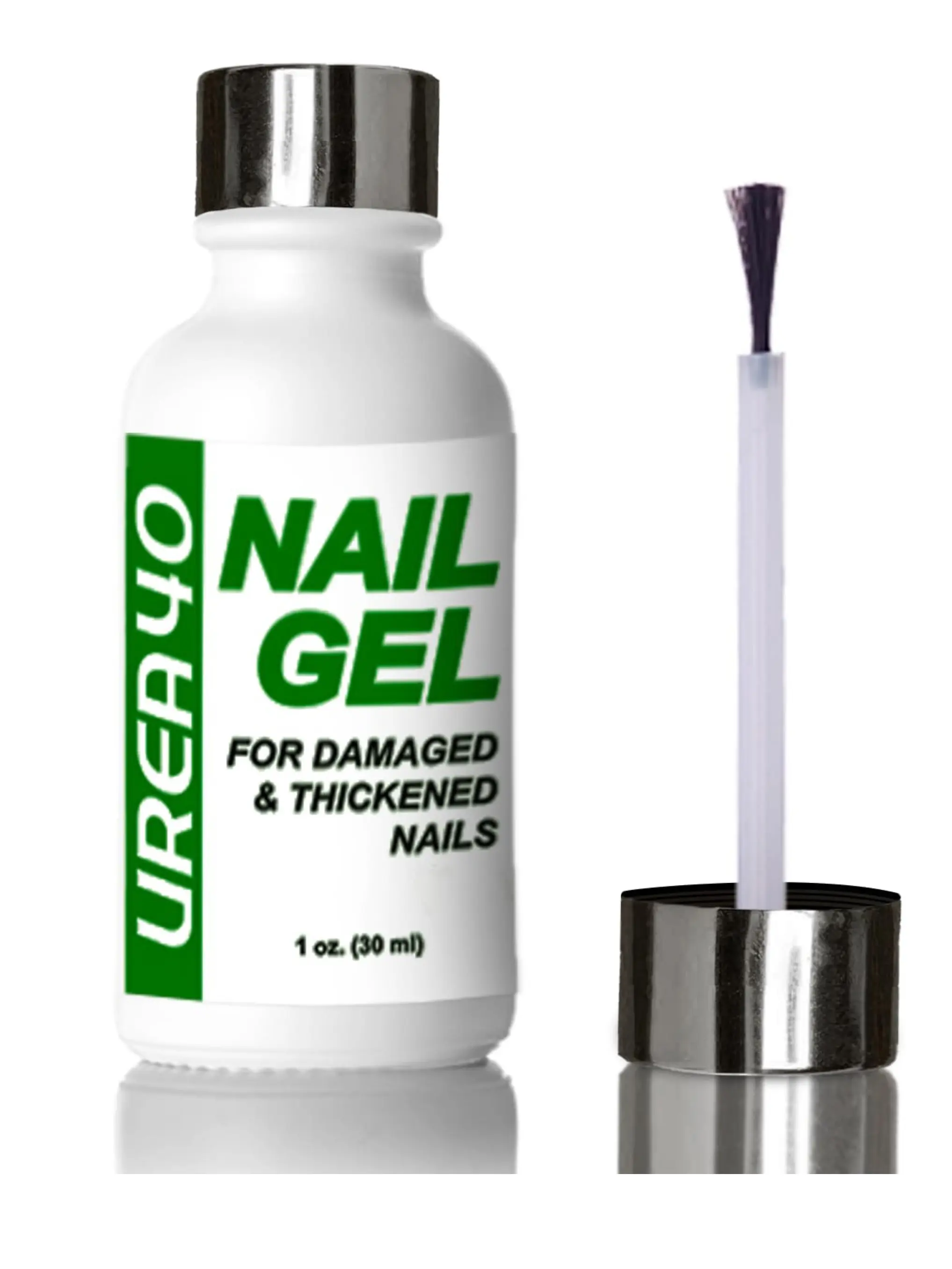 Urea Nail Gel - 40% Urea Formula for Softening Cracked Heel Calluses & Thick Toenails - Repairs Damaged Yellow Discolored Nails - Quick-Dry Fingernails & Toenail Treatment - Manicure