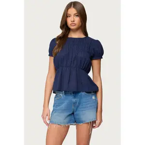 Maricella Gathered Tiered Top