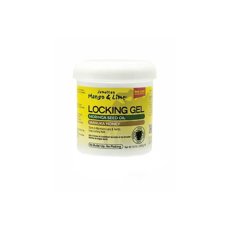 Jamaican Mango and Lime Locking Gel with Manuka Honey & Moringa Oil, 16 oz Styling and Braiding Gel Moisturizer for Locs & Twists, Long-Lasting Hold, Haircare, Styling Gel