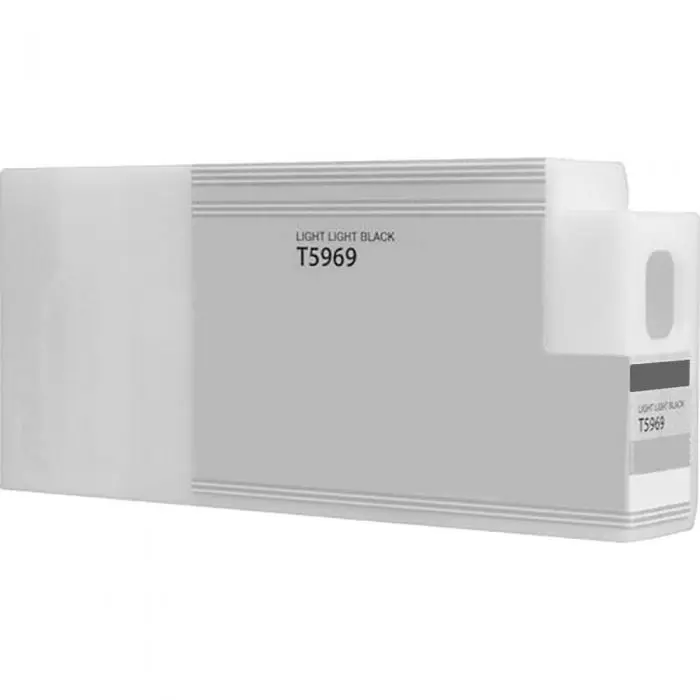 Castle Ink Compatible (Non-OEM) Epson T596900 Light Light Black Pigment Inkjet Cartridge - Color-Balanced Ink, OEM-Spec Print-Head Interface, Free Replacement or Refund, Economical Printer Maintenance Solution, 100% Satisfaction Guarantee, Economical Way,