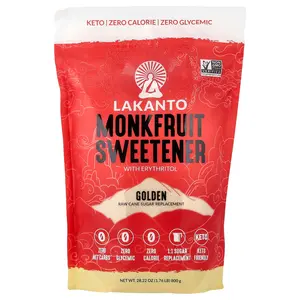 Lakanto Monkfruit Sweetener with Erythritol, Golden, 28.22 oz (800 g)