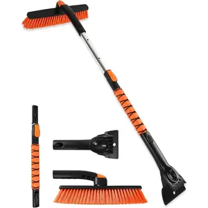 41" Ice Scrapers for  Windshieldand Extendable Snow Brush with  Grip and 360? Pivoting Brush  for Christmas  Auto  SUV