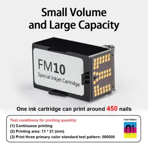O'2Nails Special ink cartridge for 3D printers, ultra-fast printing in 30 seconds, approximately 450-600 uses