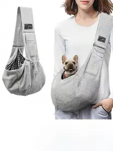 Niche portable pet shoulder bag, casual crossbody bag for cats and dogs, comfortable, breathable and versatile pet backpack, simple solid color design pet bag, Animal Carrier, suitable for small cats and dogs traveling, etc.