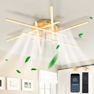 32.28" Ceiling Fan with Lights 6 Speeds Reversible Rotation Personalized Ceiling Fan with Light Remote Control White Low Profile for Kitchen Bedroom Year-Round Comfort